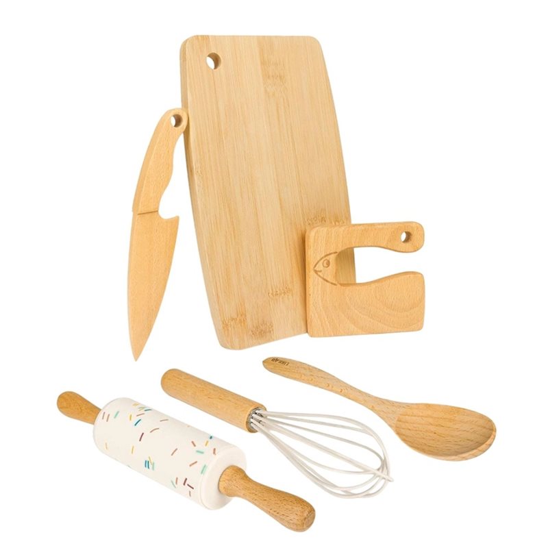 Kitchen Kids Baking Set - SHGO – drewniany zestaw do gotowania