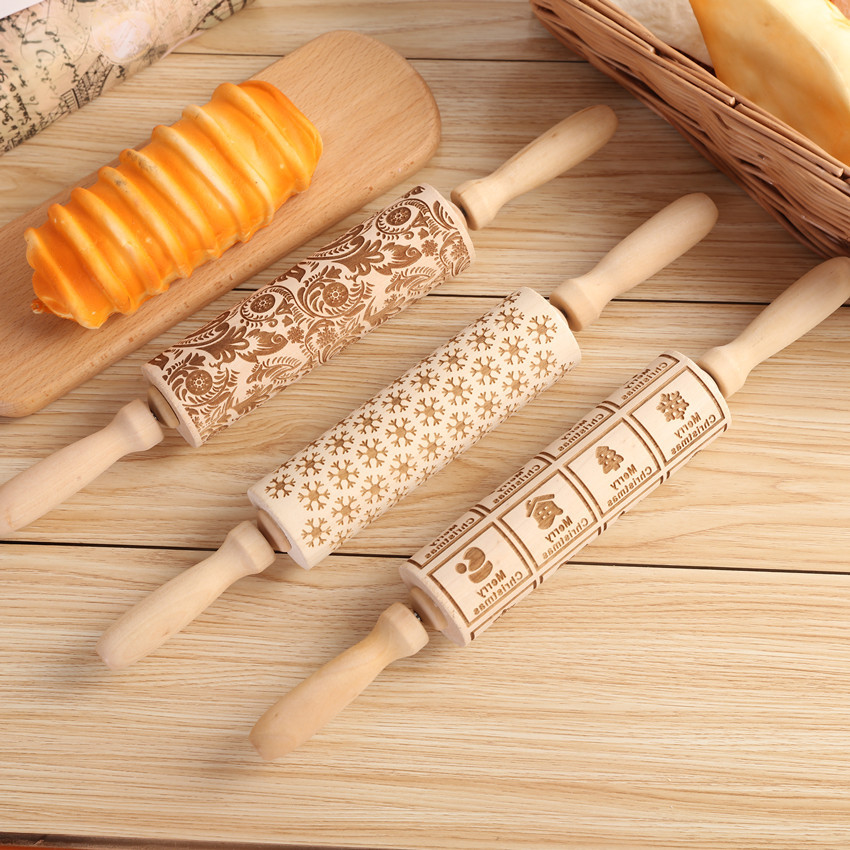1PC tłoczenie grawerowane wałe – Kitchen Roller Baking recenzja i cena