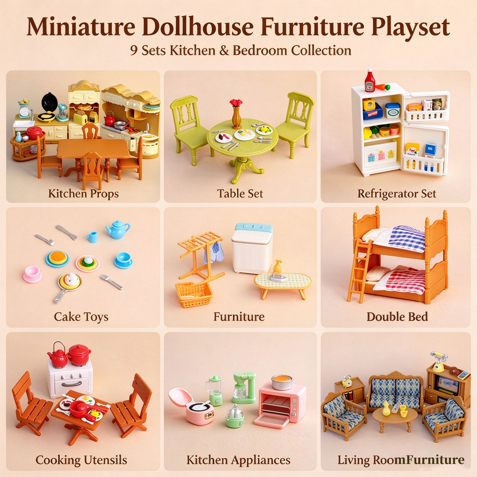 1:12 Zestaw Miniaturowych Mebl – Kitchen Uncle recenzja i cena