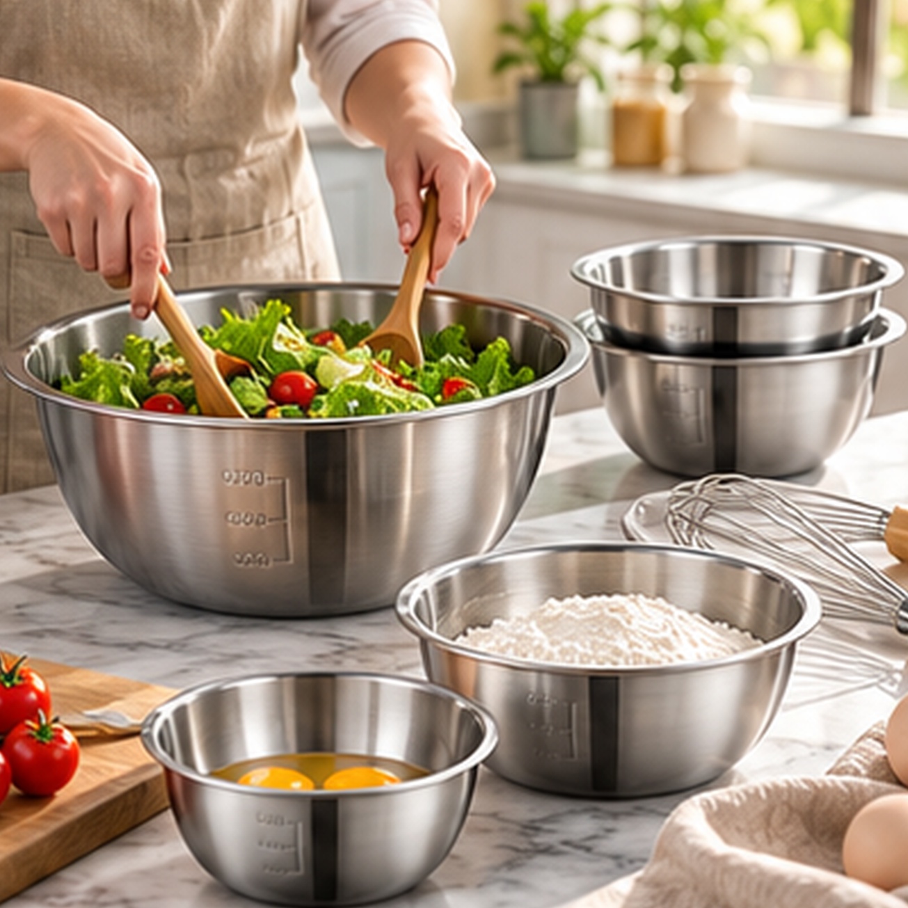 Zestaw 5 misk do mieszania ze  – Baking Kitchen Set recenzja i cena