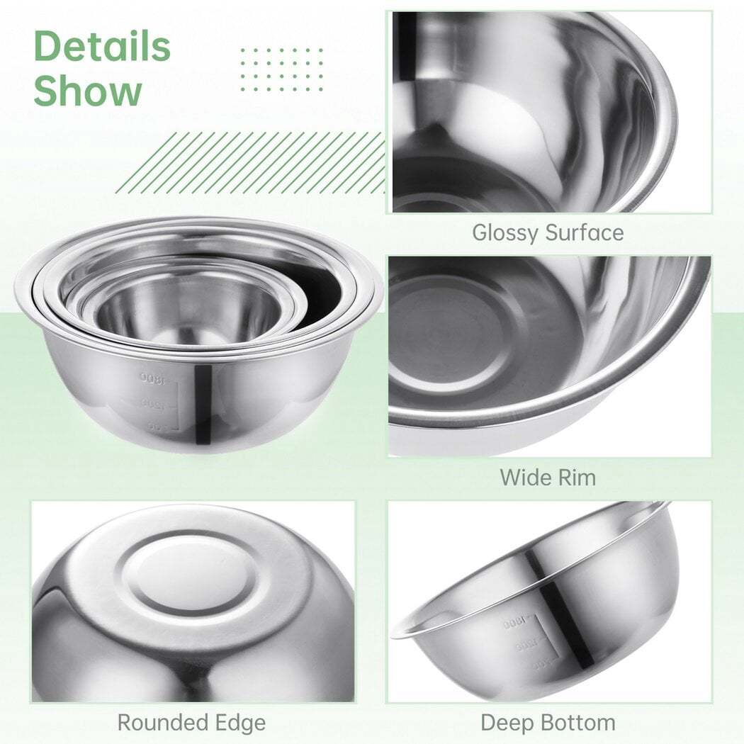 Zestaw 5 misk do mieszania ze  – Baking Kitchen Set recenzja i cena