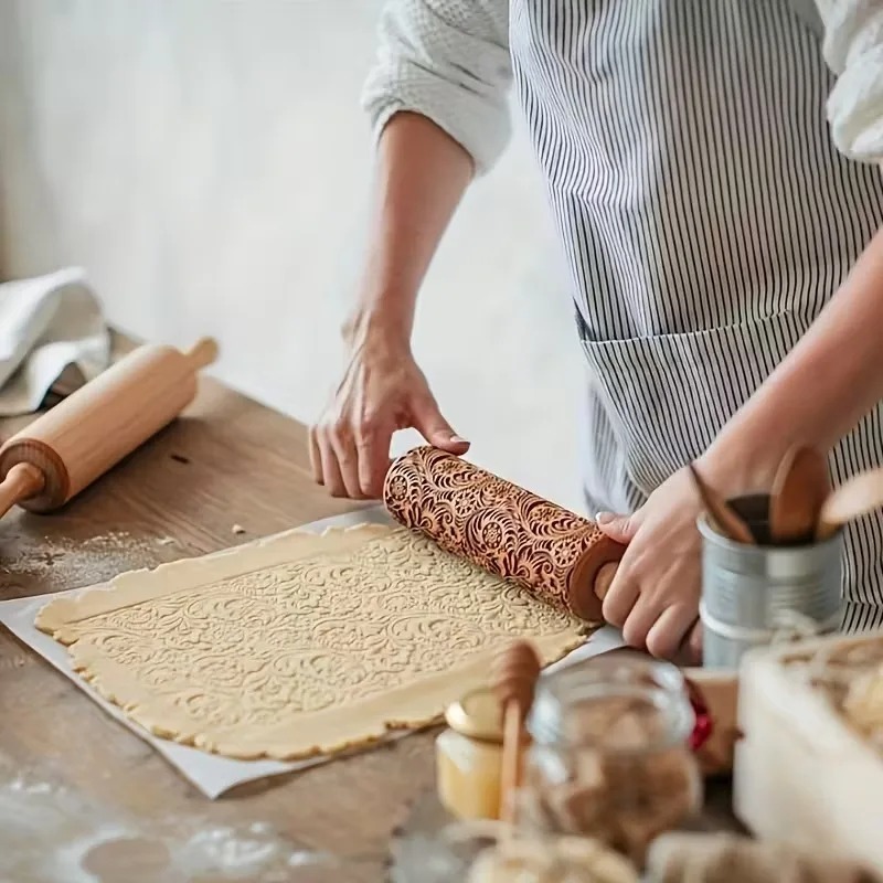 1-5 SZT. Drewniany wałek do ci – Kitchen Roller Baking recenzja i cena