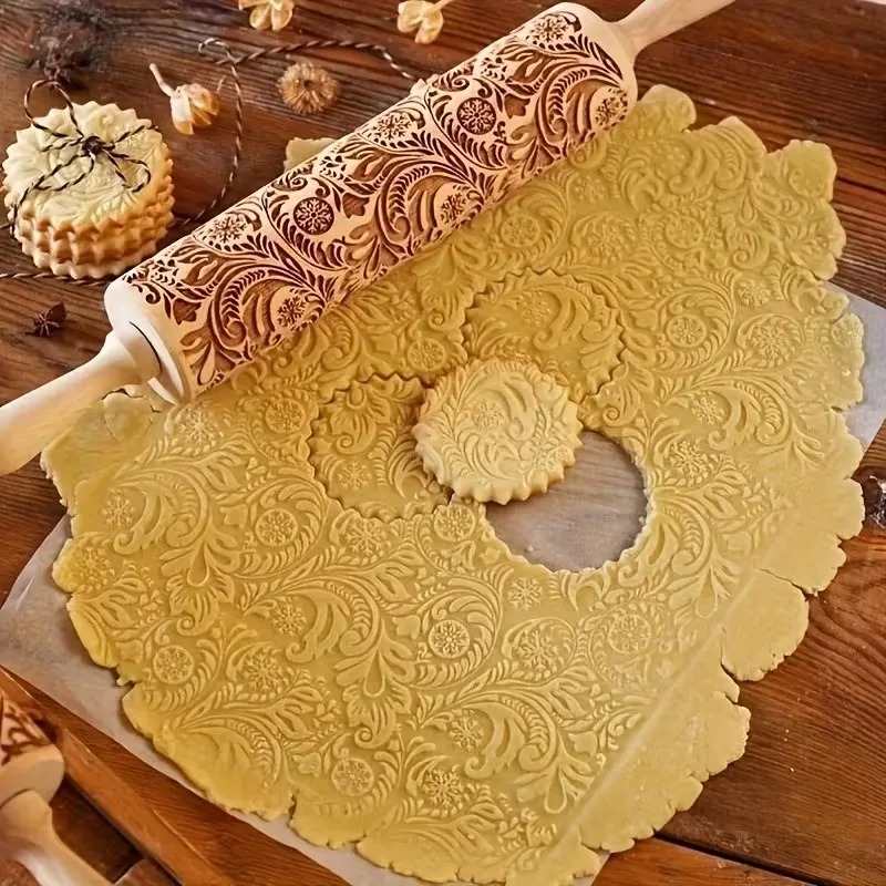 1-5 SZT. Drewniany wałek do ci – Kitchen Roller Baking recenzja i cena
