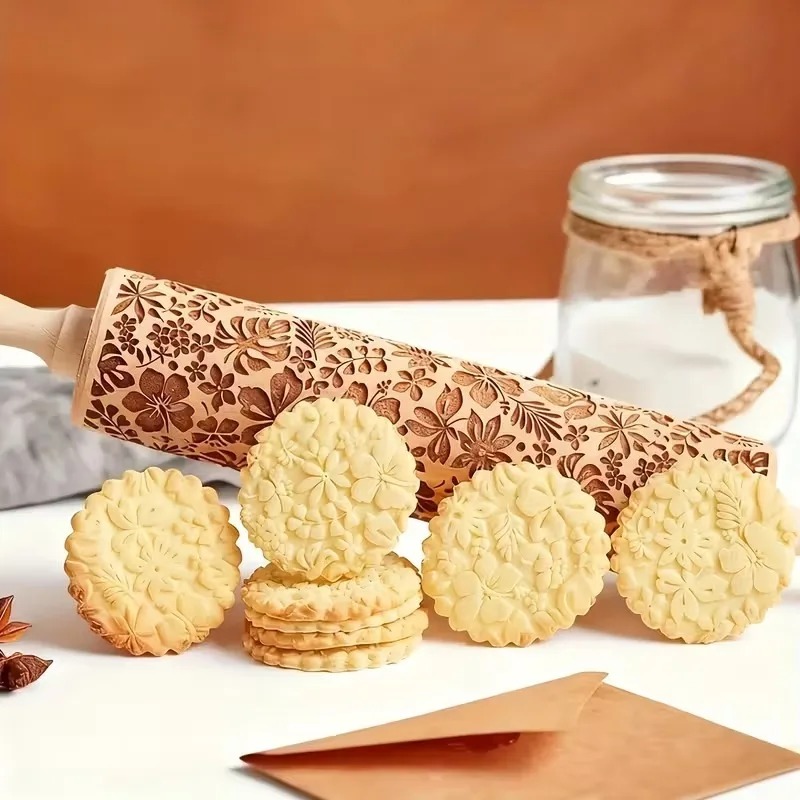 1-5 SZT. Drewniany wałek do ci – Kitchen Roller Baking recenzja i cena